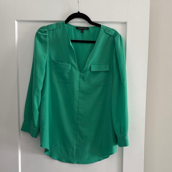 Cynthia Steffe Tops - Cynthia Steffe Emerald Green Blouse